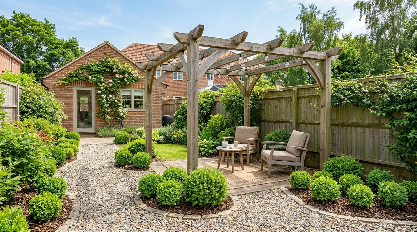 Decorative Gravel Backyard